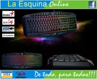 Teclado Gamer Genius GX Scorpion K9, Español, Multimedia, Retro-iluminación y USB.
