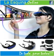 Lentes virtual con pantalla de hasta 50 pulgadas. Como en cine privado.