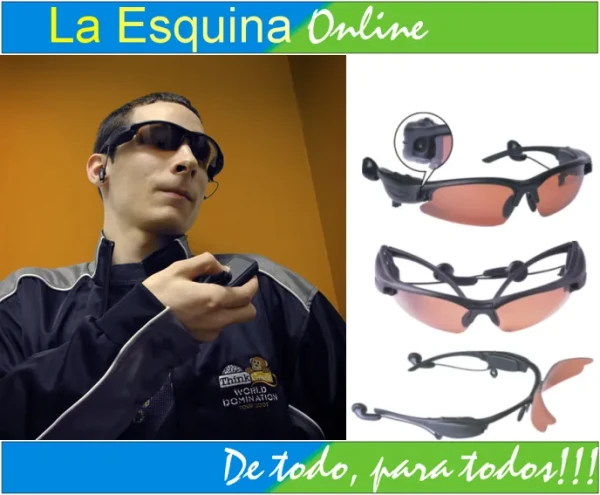 Lentes con MP3 de 4gb y cámara oculta de 1.3mp.