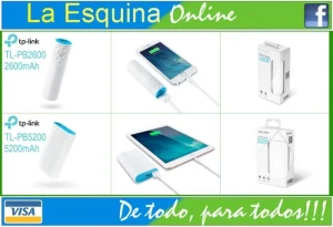 TP-Link Batería Portátil de 2600mAh o de 5200mAh.