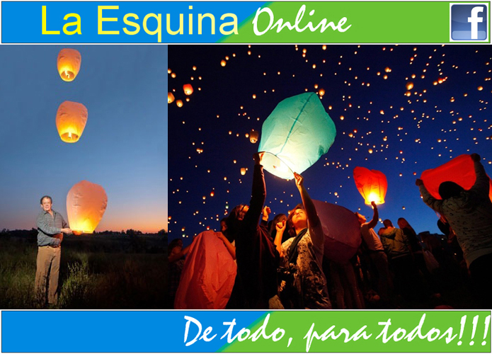 Linterna China o globo aerostático luminoso para celebraciones varias.