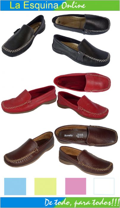 Mocasin Tubular en Cuero de Res, Planta de caucho con forro de Badona.