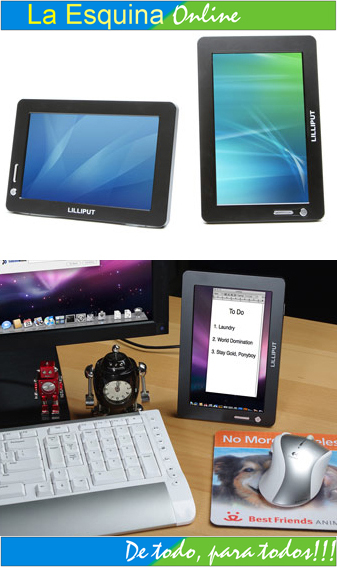 Monitor USB de 7 Pulgadas.