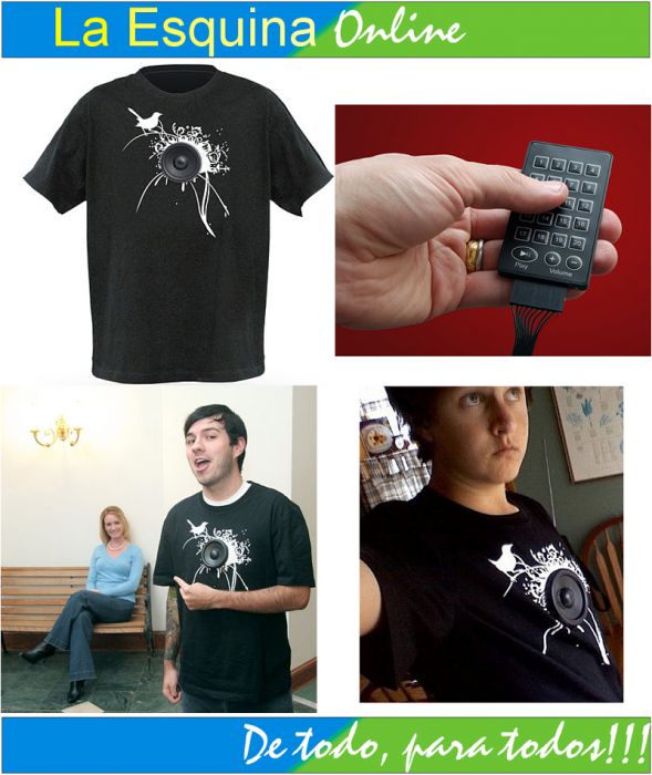 Polo con parlante. Muy divertido para su MP3.