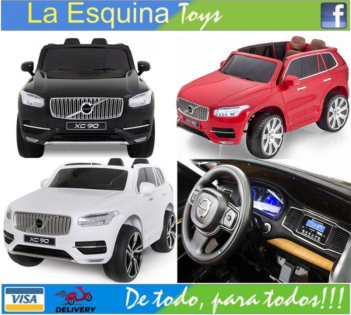 Carrito elÃ©ctrico a control remoto para niÃ±os de 1 a 6 aÃ±os. Modelo Volvo XC90.