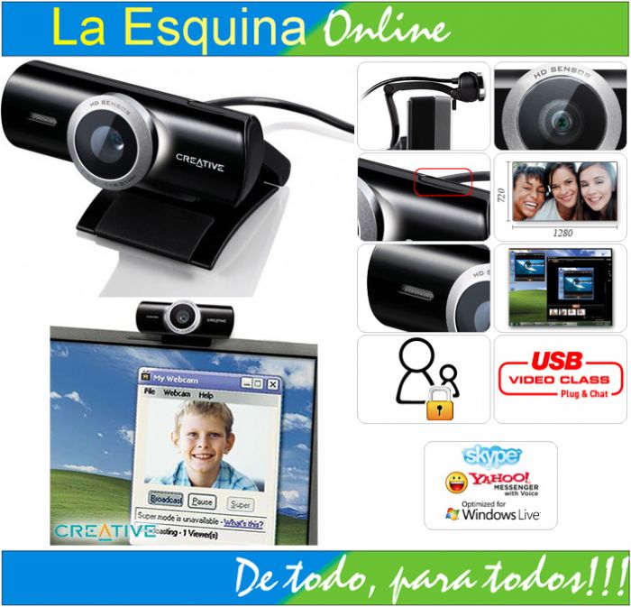 We Cam HD de alta definición marca Creative